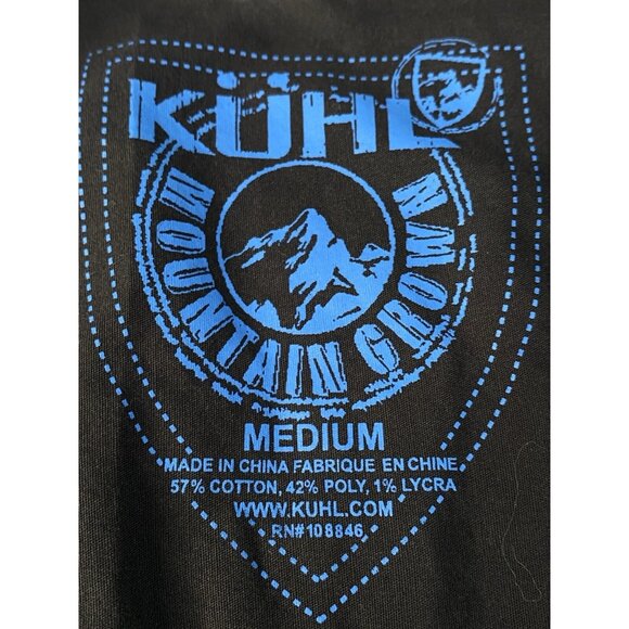 Kuhl Stallion Button Up Short Sleeve Shirt Men’s M Blue White Plaid Seersucker - Picture 8 of 16